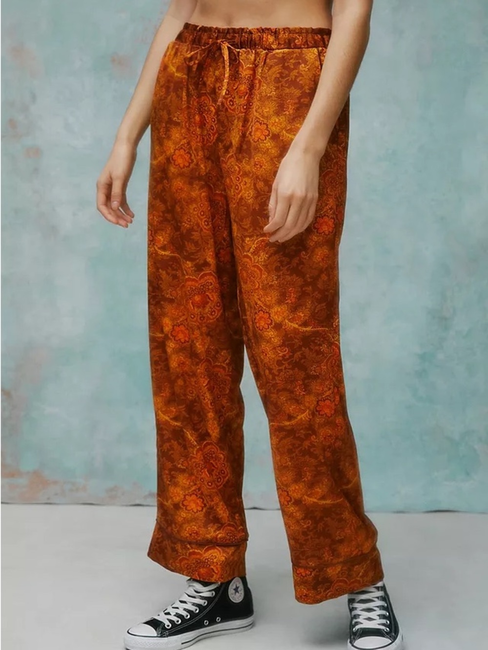 Laura Ashley UO Exclusive Mara Pyjama Trousers Sz L Missing Drawstring